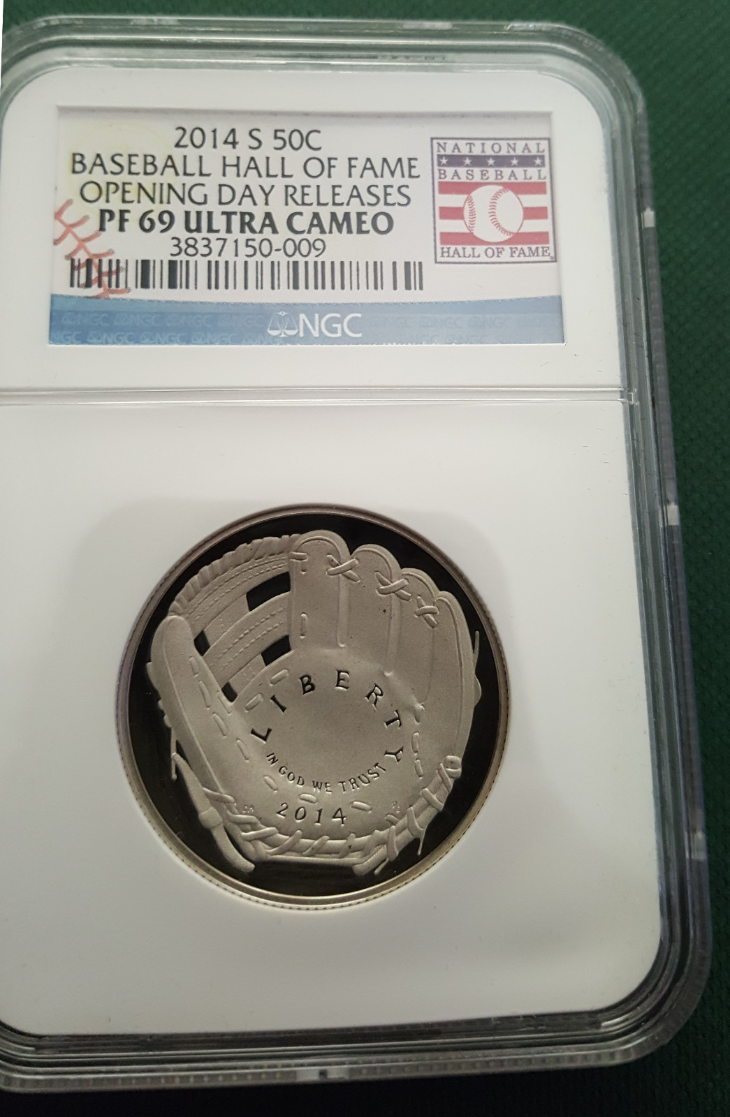 2014-S Baseball Comm Half Dollar Opening Day Release HOF CLAD NGC PF69 UC 2014-S Baseball Comm Half Dollar Opening Day Release HOF CLAD NGC PF69 UC