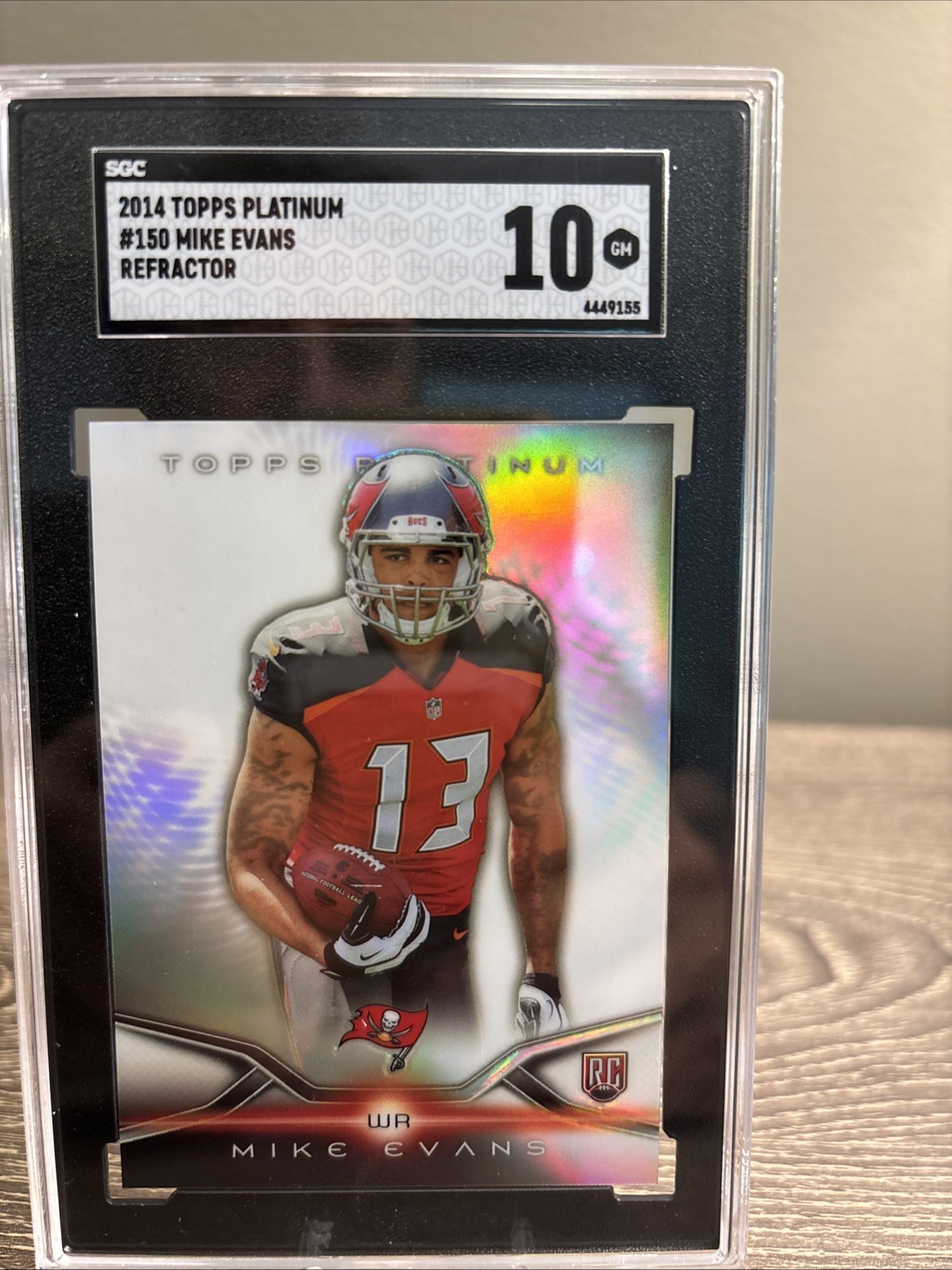 2014 Topps Platinum - Mike Evans - Refractor #150 (RC) SGC 10 2014 Topps Platinum - Mike Evans - Refractor #150 (RC) SGC 10