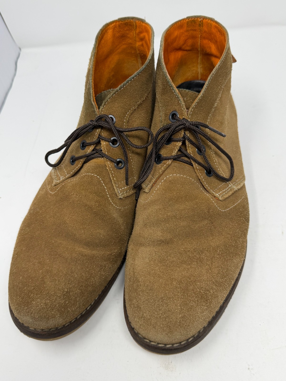 Wolverine 1883 Julian Chukka Boots Men 12 Brn Suede Leather Portugal W00652 0735