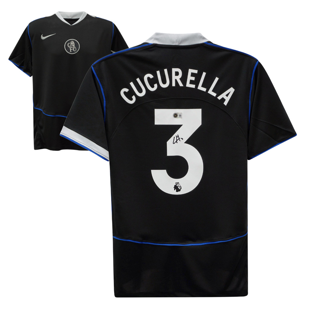 Marc Cucurella Signed Chelsea FC Away Soccer Jersey #3 with Beckett COA