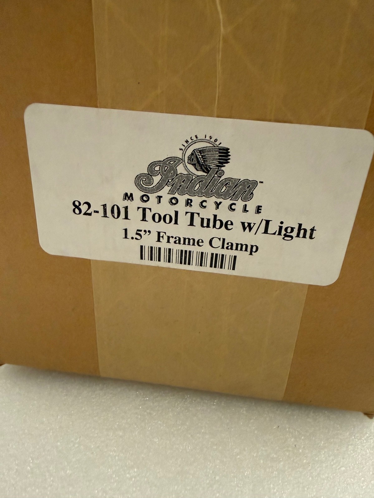 Indian Motorcycle Gilroy 82-101 Tool Tube w/ Light 1.5