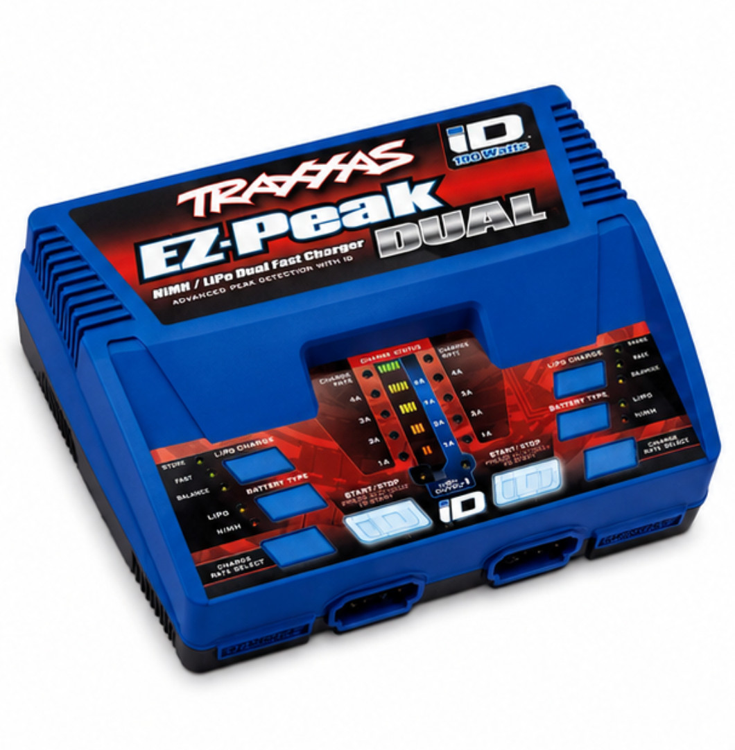 Traxxas 2972 EZ-Peak DUAL Output Auto-iD LiPo NiMH NiCad Charger(NEW) Traxxas 2972 EZ-Peak DUAL Output Auto-iD LiPo NiMH NiCad Charger(NEW)