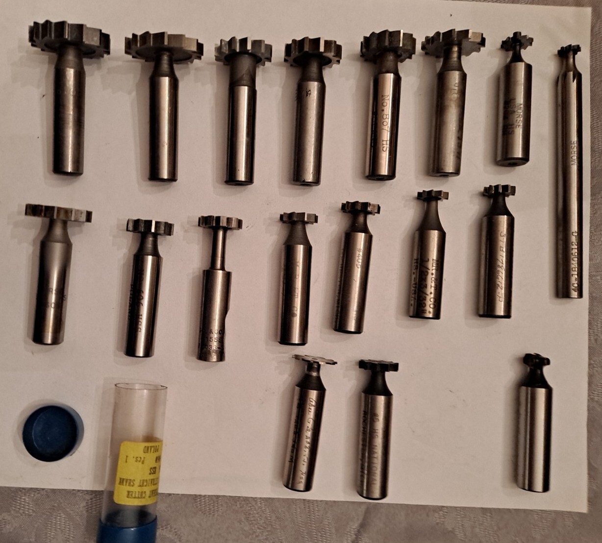 Keyseat Cutters - BUNDLE OF 19 PIECES