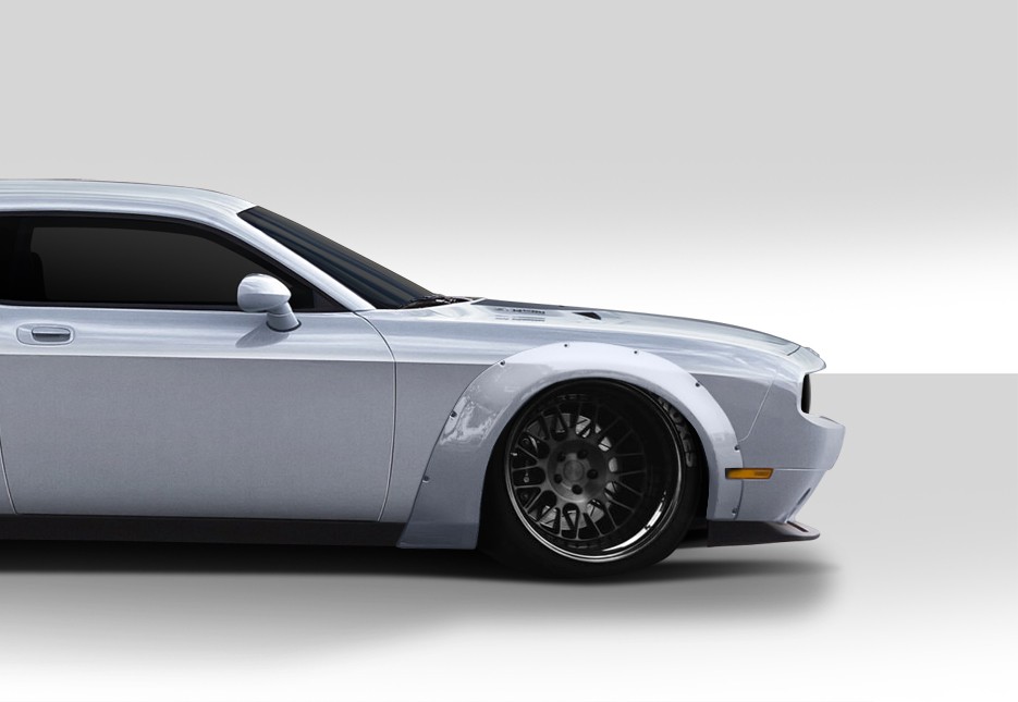 For 2008-2023 Challenger Duraflex Novara Wide Body Front Fender Flares - 2 Piece