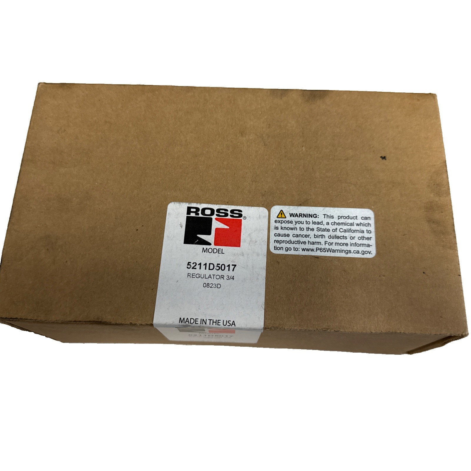 ROSS CONTROLS HIGH-CAPACITY PNEUMATIC AIR REGULATOR with gage  3/4 5211D5017