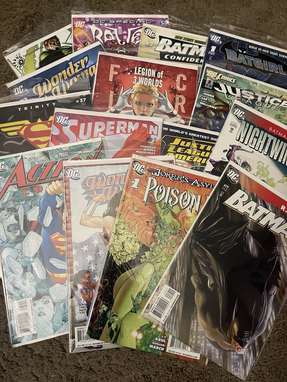 DC Mixed Lot of 45 Batman, Superman, Wonder Woman…..