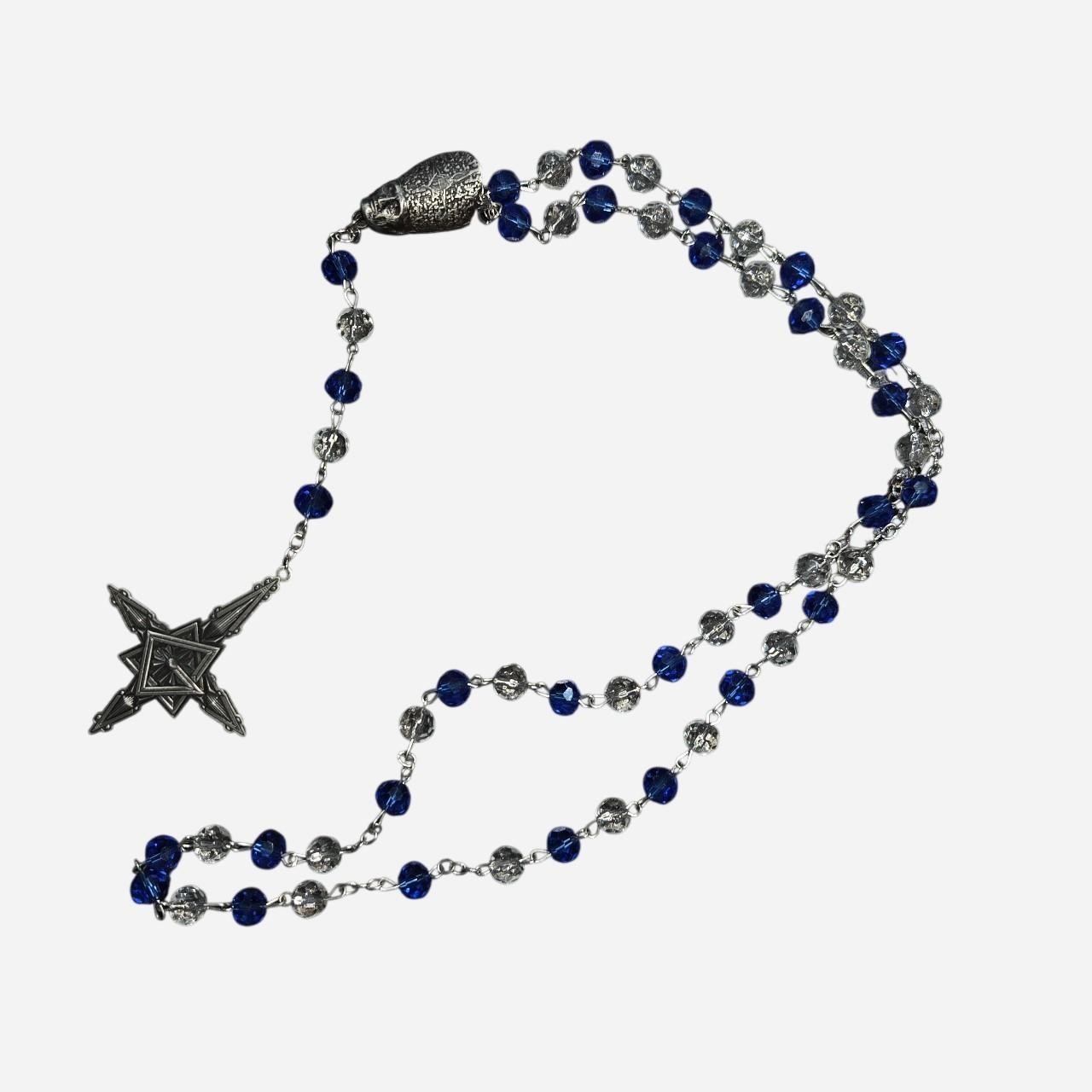 Rare Ghost Official Papa IV beaded rosary grucifix necklace 2023 imperatour Rare Ghost Official Papa IV beaded rosary grucifix necklace 2023 imperatour