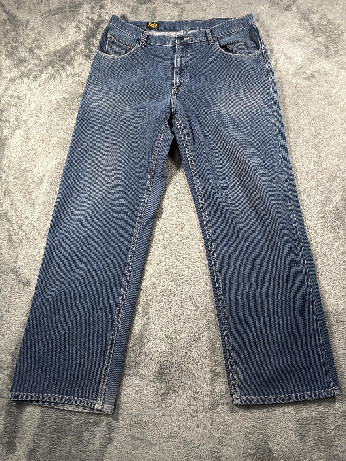 Vintage Lee Riders Jeans Mens 36x32 Medium Wash Blue Straight Denim Pants