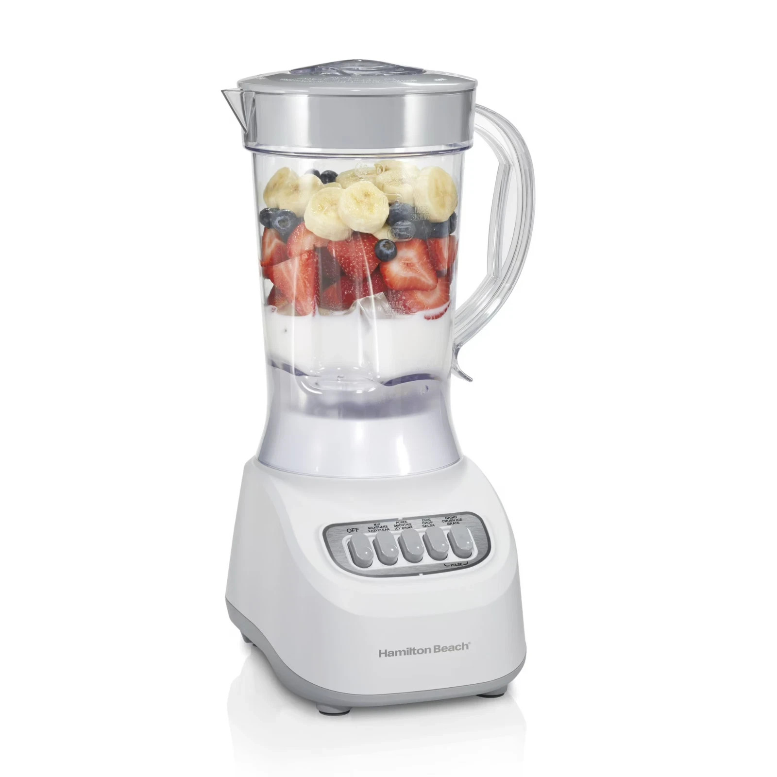 Hamilton Beach Smoothie Blender for Kitchen, 48 oz- White Hamilton Beach Smoothie Blender for Kitchen, 48 oz- White