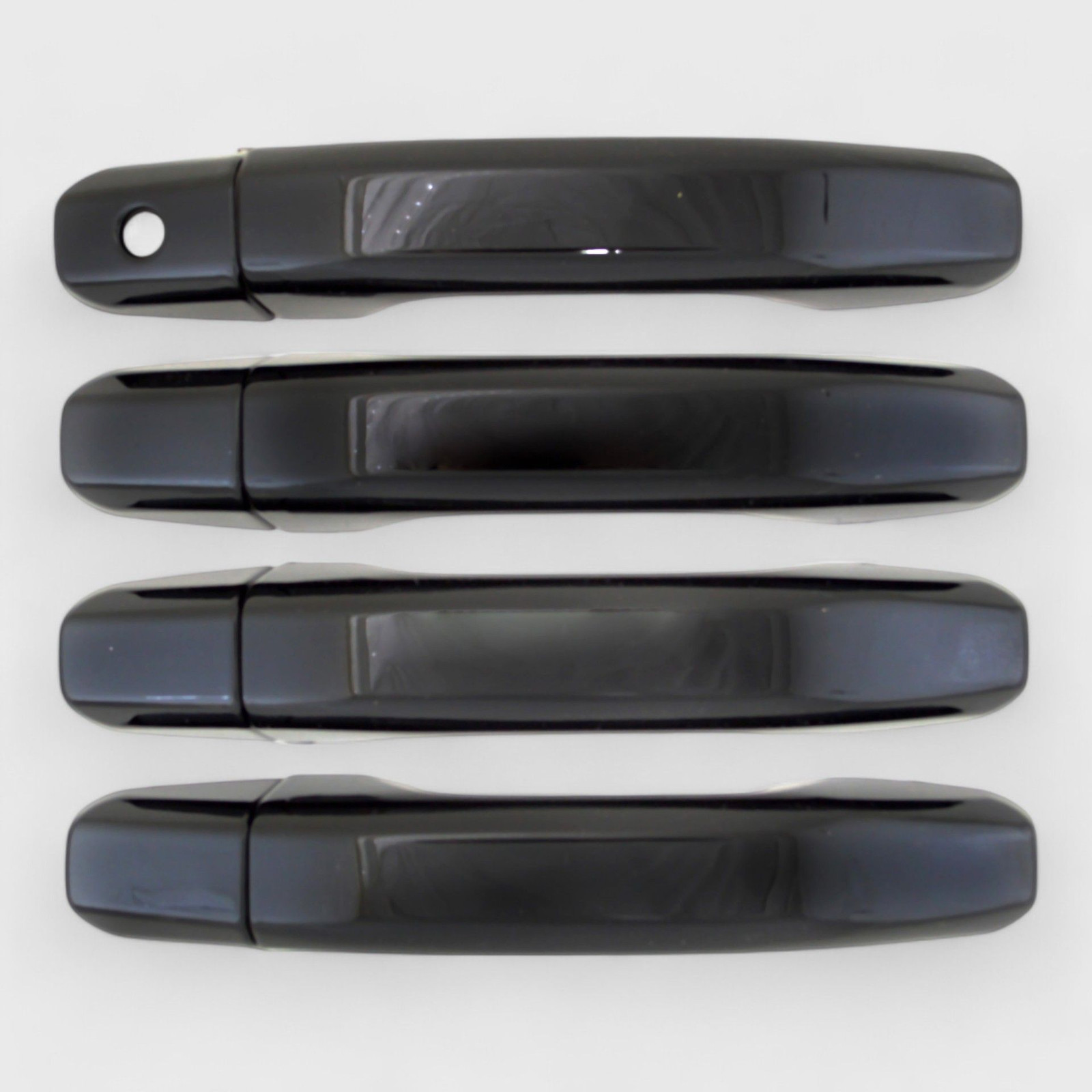 Patented Snap-On Black Door Handle Cover for 19-24 Chevy Silverado 2500 NO SMK