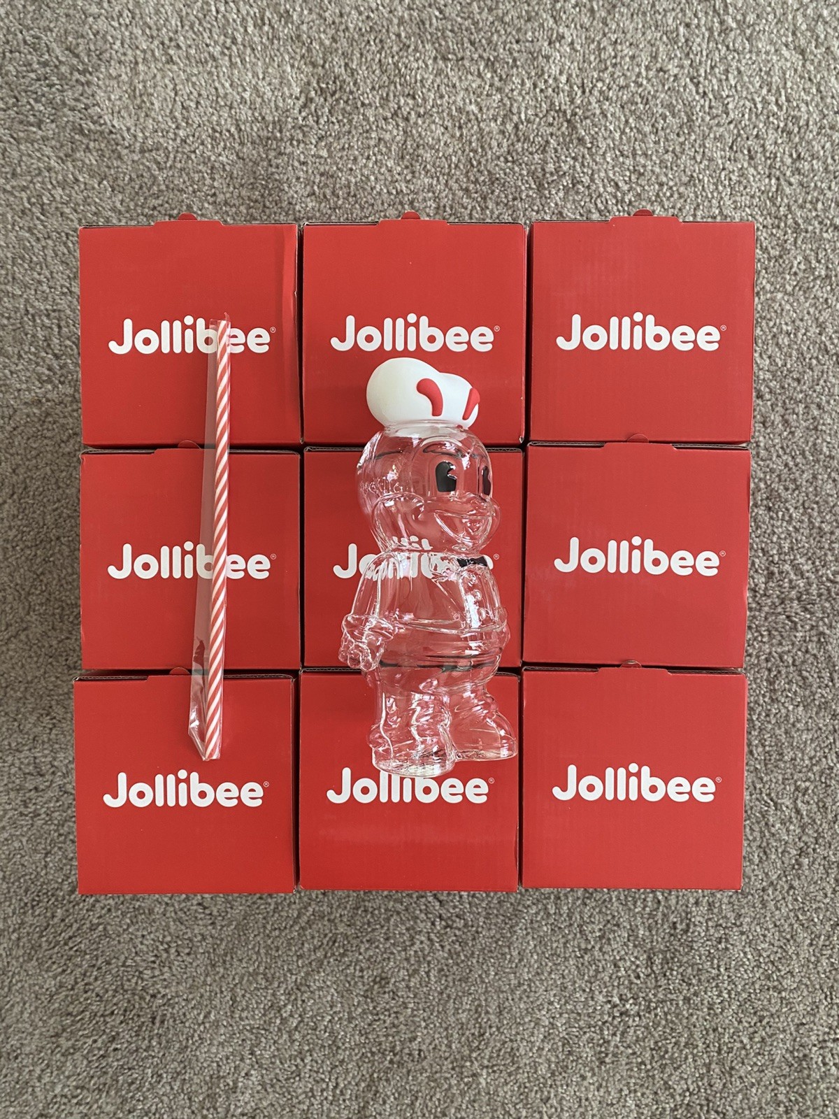 Jollibee Jolly Glass Tumbler Limited Edition - BRAND NEW Jollibee Jolly Glass Tumbler Limited Edition - BRAND NEW