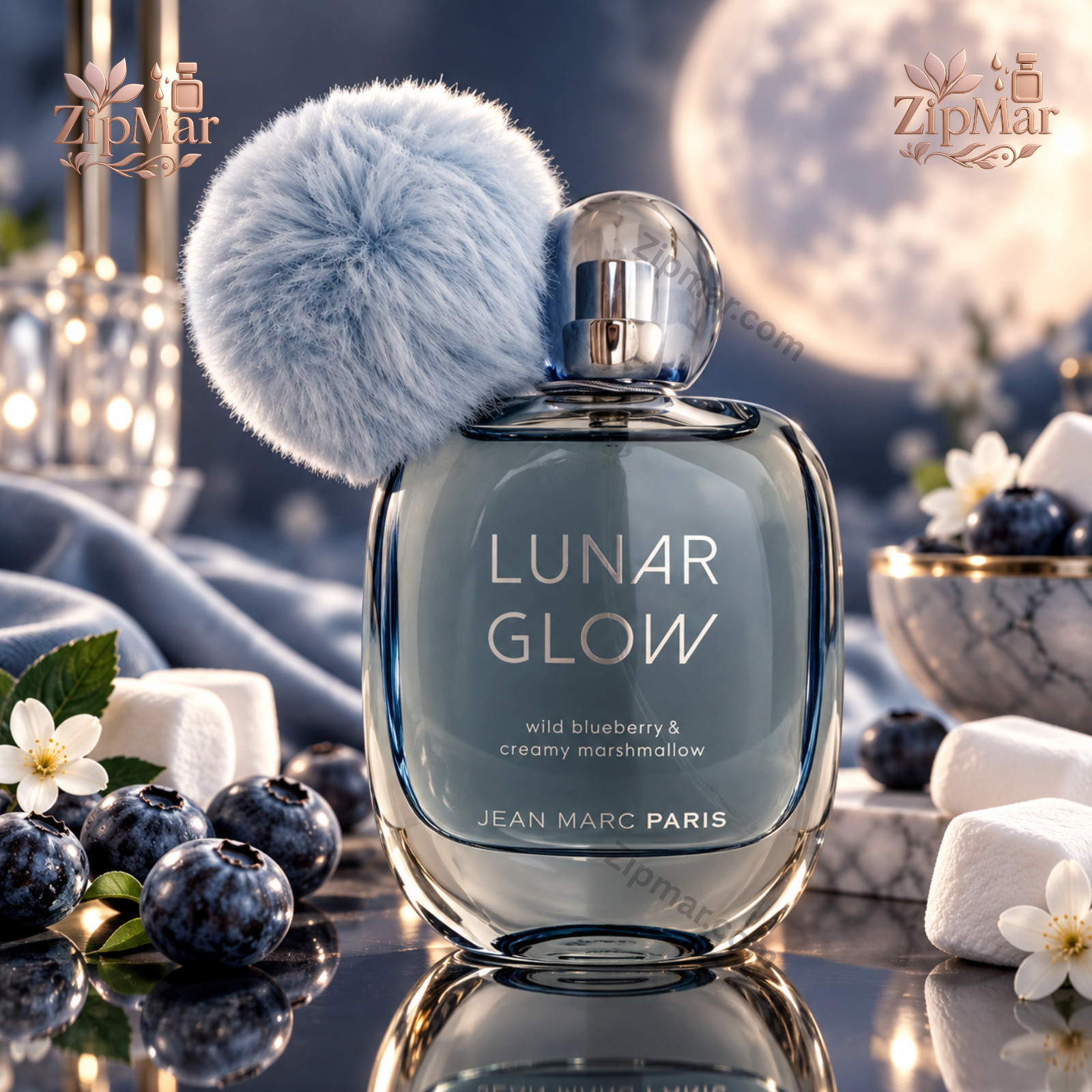 Jean Marc Paris Lunar Glow EDP 3.4 oz 100ml Wild Blueberry Marshmallow Perfume