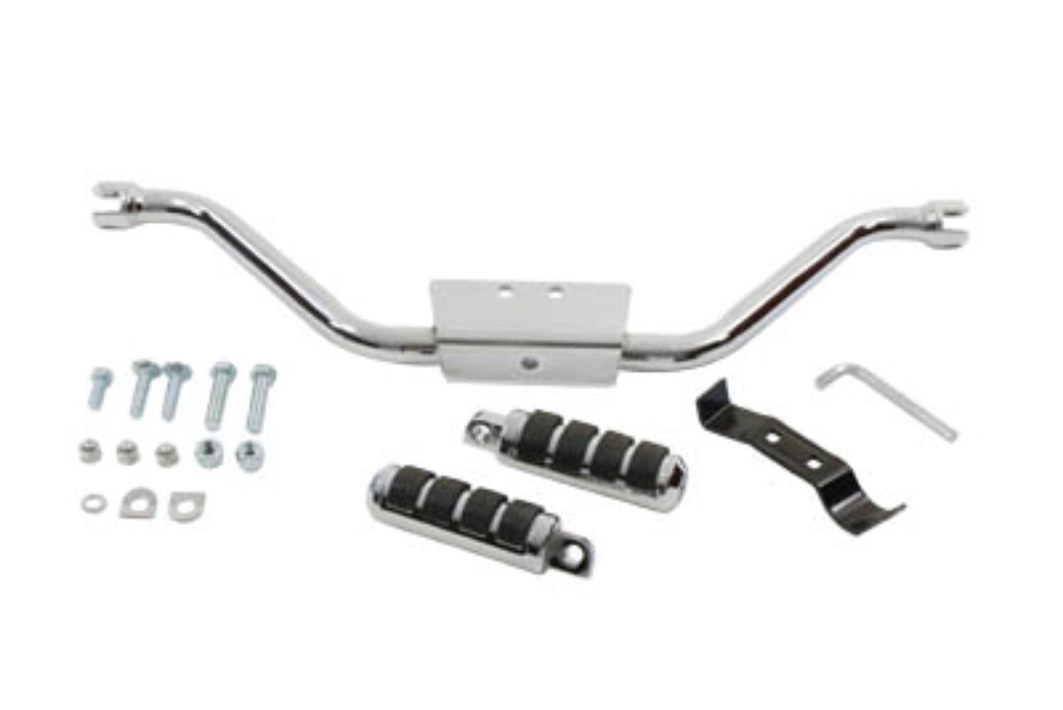 V-Twin 27-0625 Chrome Mustache Highway Bar w/ Foot Pegs Harley FLST FXST Softail V-Twin 27-0625 Chrome Mustache Highway Bar w/ Foot Pegs Harley FLST FXST Softail