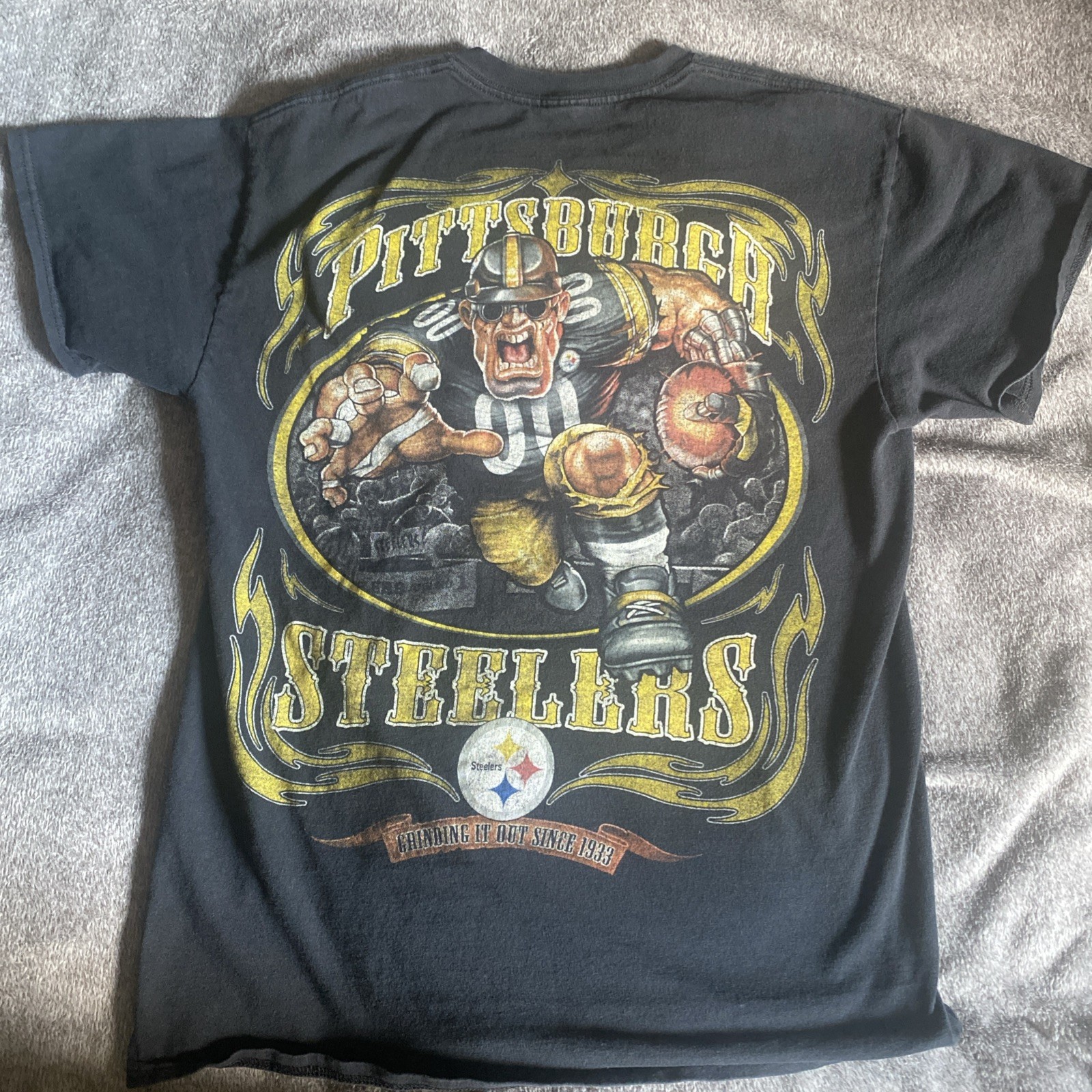 Vintage Pittsburgh Steelers Y2K T Shirt NFL Team Men’s Large Black 2000s