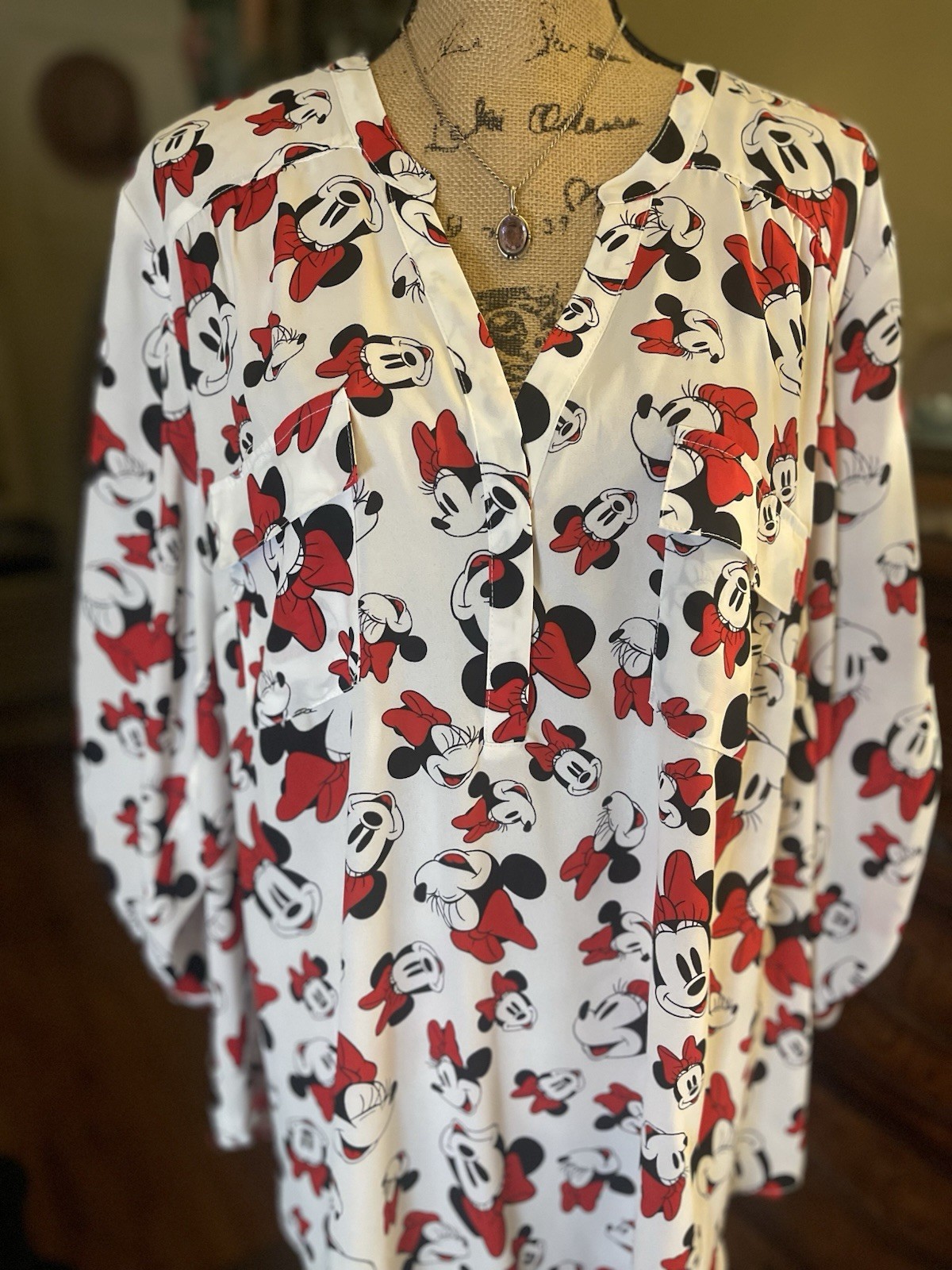 Torrid Disney Minnie Mouse Harper White & Red NWT New 3X  22/24