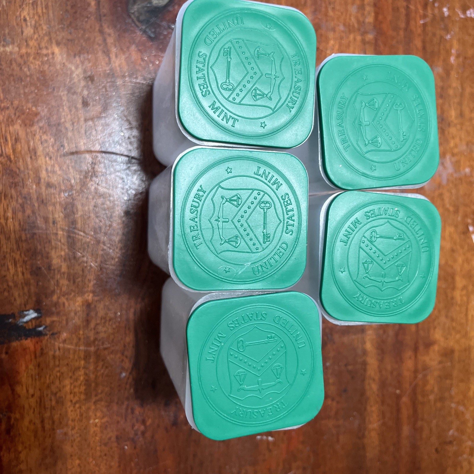 5 Empty US Mint Genuine American Silver Eagles Coin Tubes Lot of  5 ASE 