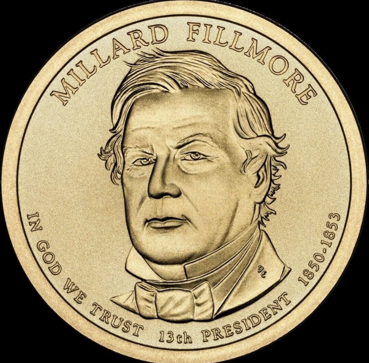 2010 D Millard Fillmore Presidential Dollar Coin Uncirculated from US Mint Roll