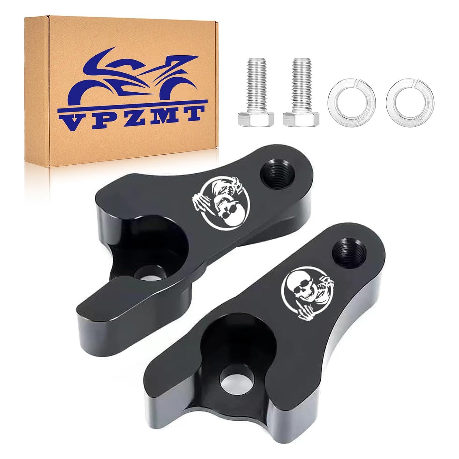 2 Inch Lowering Blocks Kit Fits for 2002-2025 Harley Touring (For Harley Type-4)