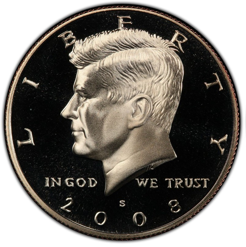 2008-S Clad Proof Kennedy Half Dollar 50C