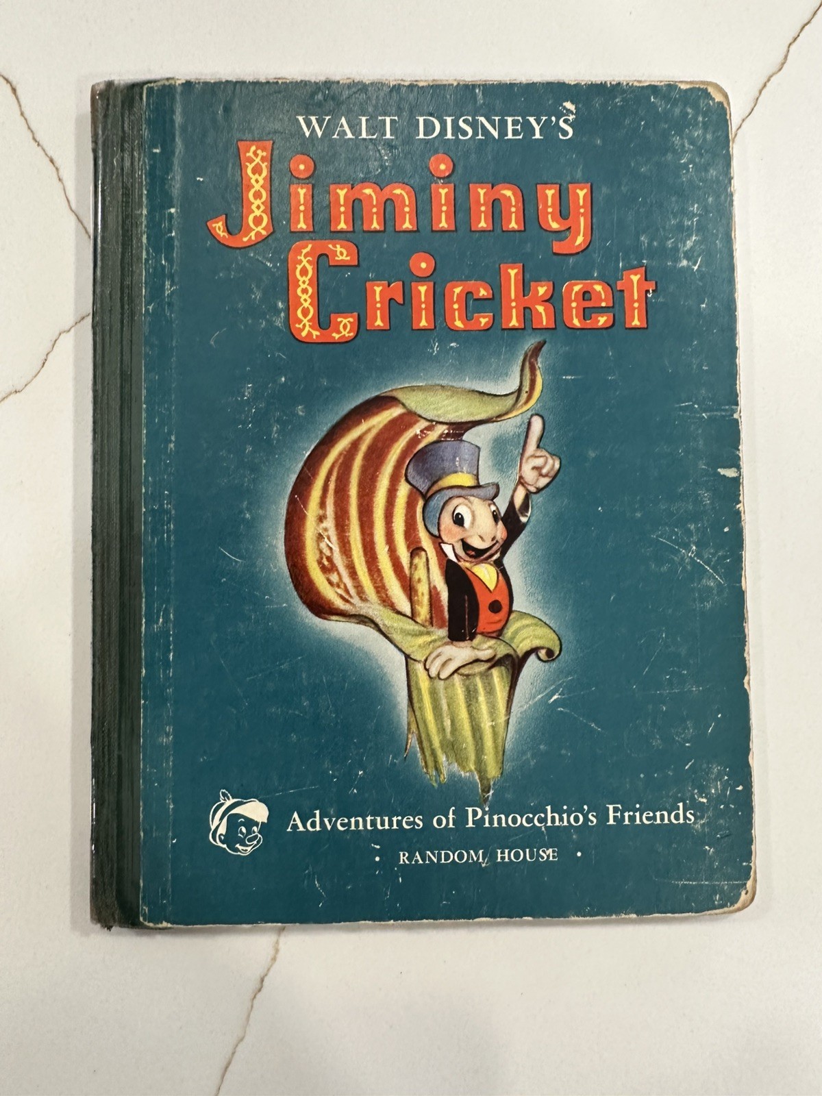 Walt Disney’s Jiminy Cricket Vintage 1939/1940 Random House Hardcover Pinocchio
