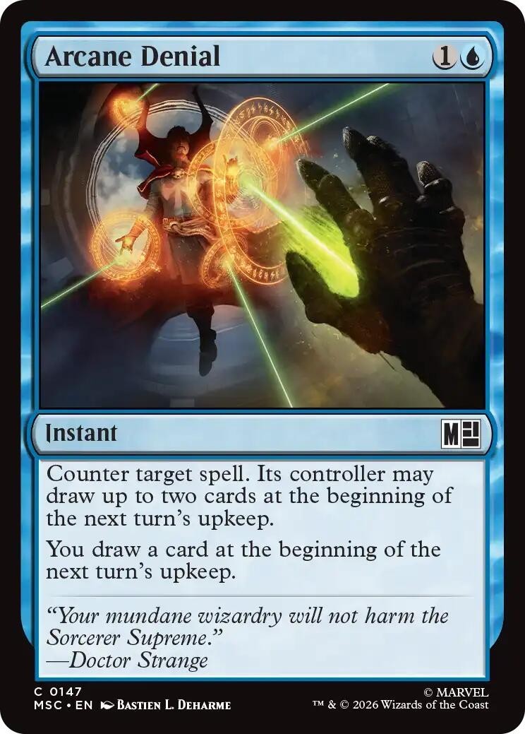 MTG MSC C Arcane Denial #147 NM MTG MSC C Arcane Denial #147 NM