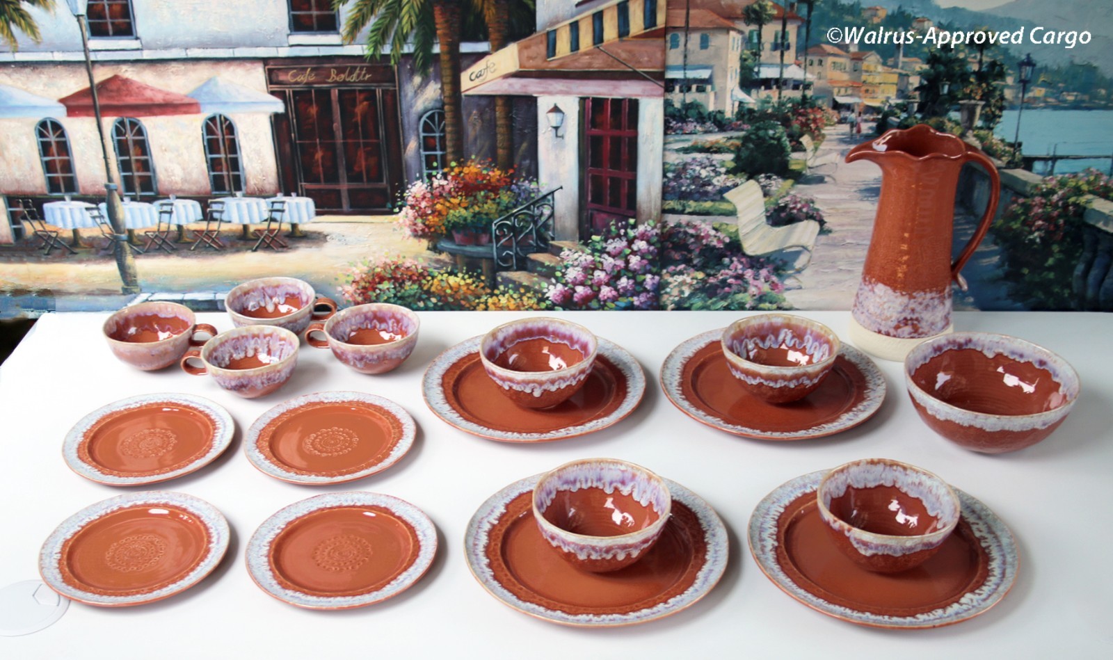 ANTHROPOLOGIE OLD HAVANA DINNER SERVICE SET FOR FOUR -NIB- ENJOY RUSTIC ELEGANCE