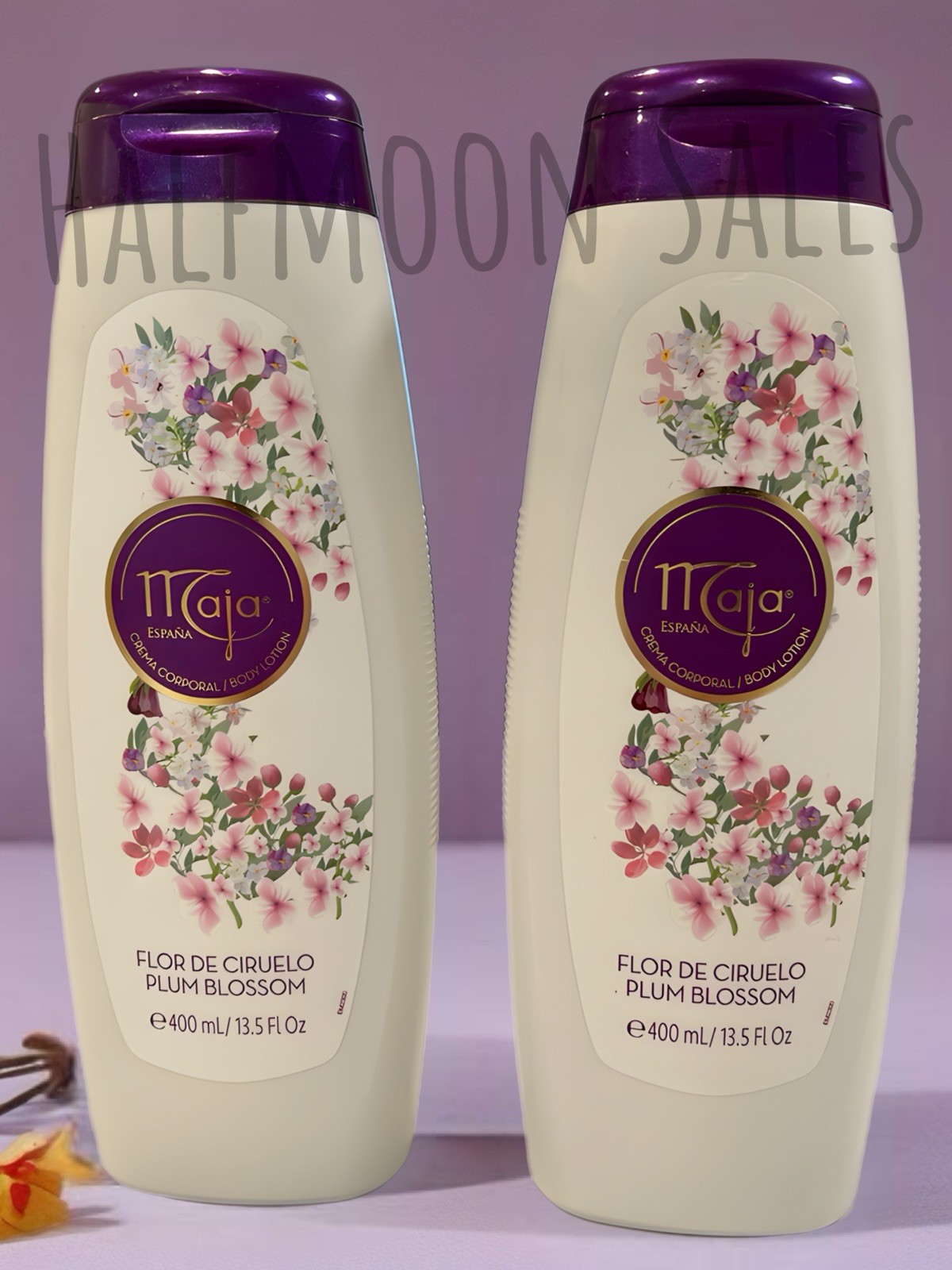 2X Maja Plum Blosson Body Lotion,  with Almond Oil and Vitamin E Crema Corporal