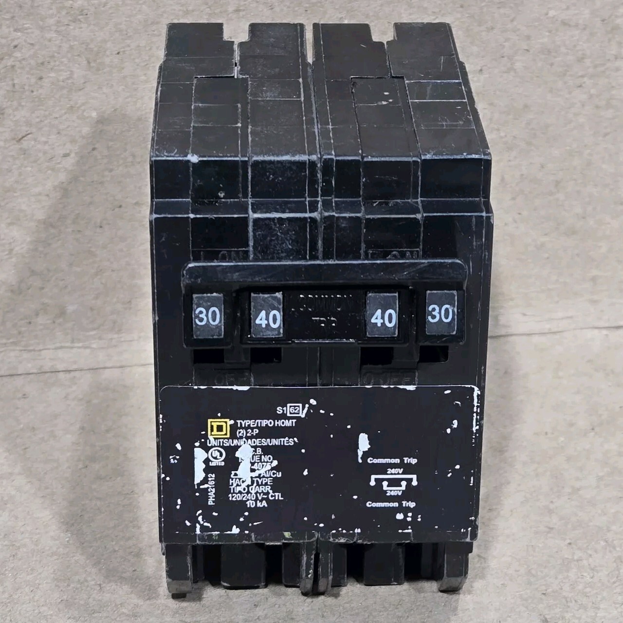 Square D HOMT230240, Quad Tandem Circuit Breaker model HOMT230240 Square D HOMT230240, Quad Tandem Circuit Breaker model HOMT230240