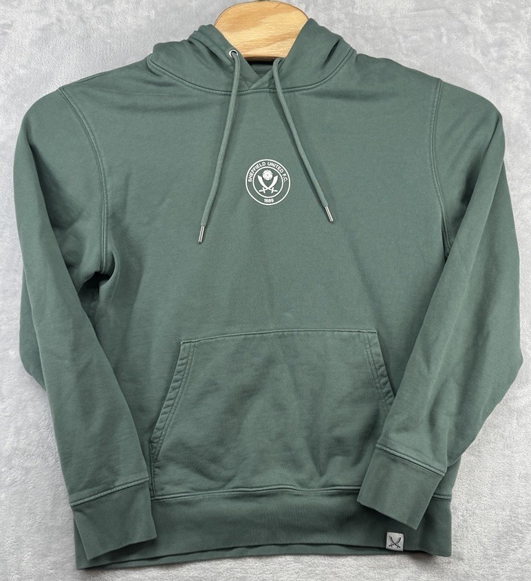 Sheffield United FC Officially Licensed Sweatshirt Hoodie Soccer Green Men’s M