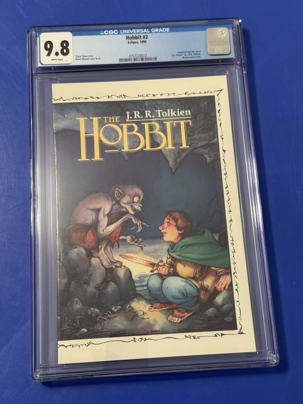 Hobbit #2 CGC 9.8 1st Print 1st Appearance Bilbo Frodo Baggins LOTR COMIC 1989 Hobbit #2 CGC 9.8 1st Print 1st Appearance Bilbo Frodo Baggins LOTR COMIC 1989