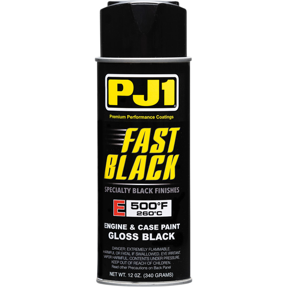 PJ1/VHT FAST BLACK Engine and Case Paint 500F - Gloss Black | 12 oz | 16-ENG