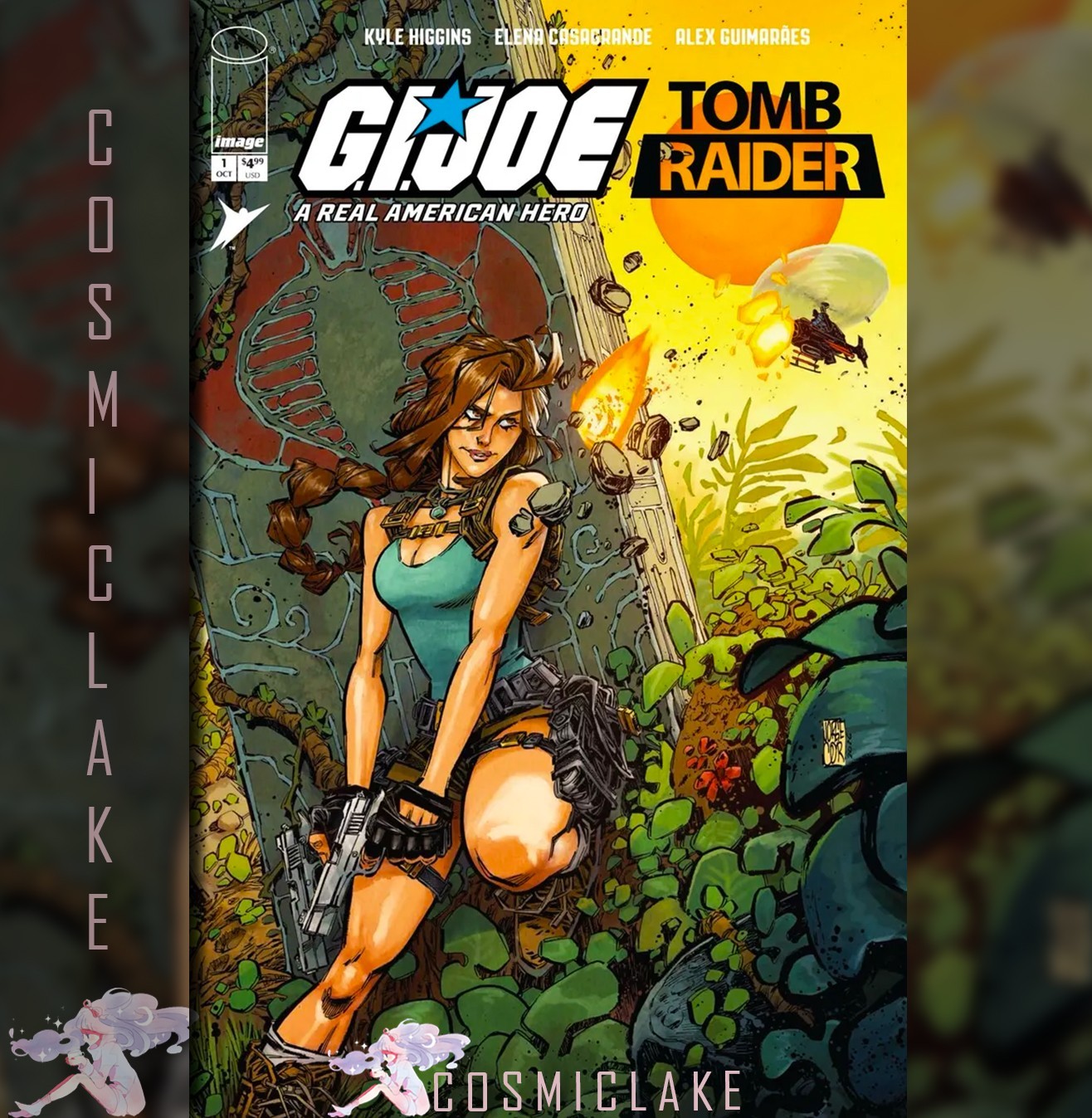 Gi Joe Real American Hero Tomb Raider #1 Corona Nycc Foil Variant Presale 10/25☆
