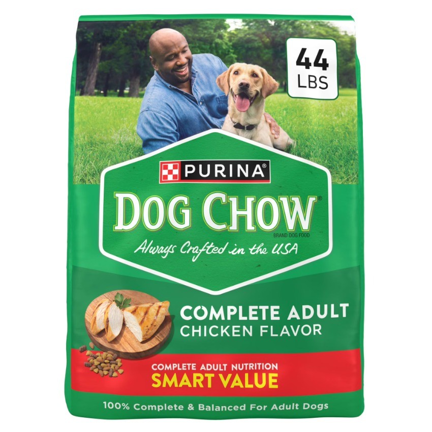 Purina Dog Chow Complete, Dry Dog Food for Adult Dogs, Real Chicken, 44 lb Bag