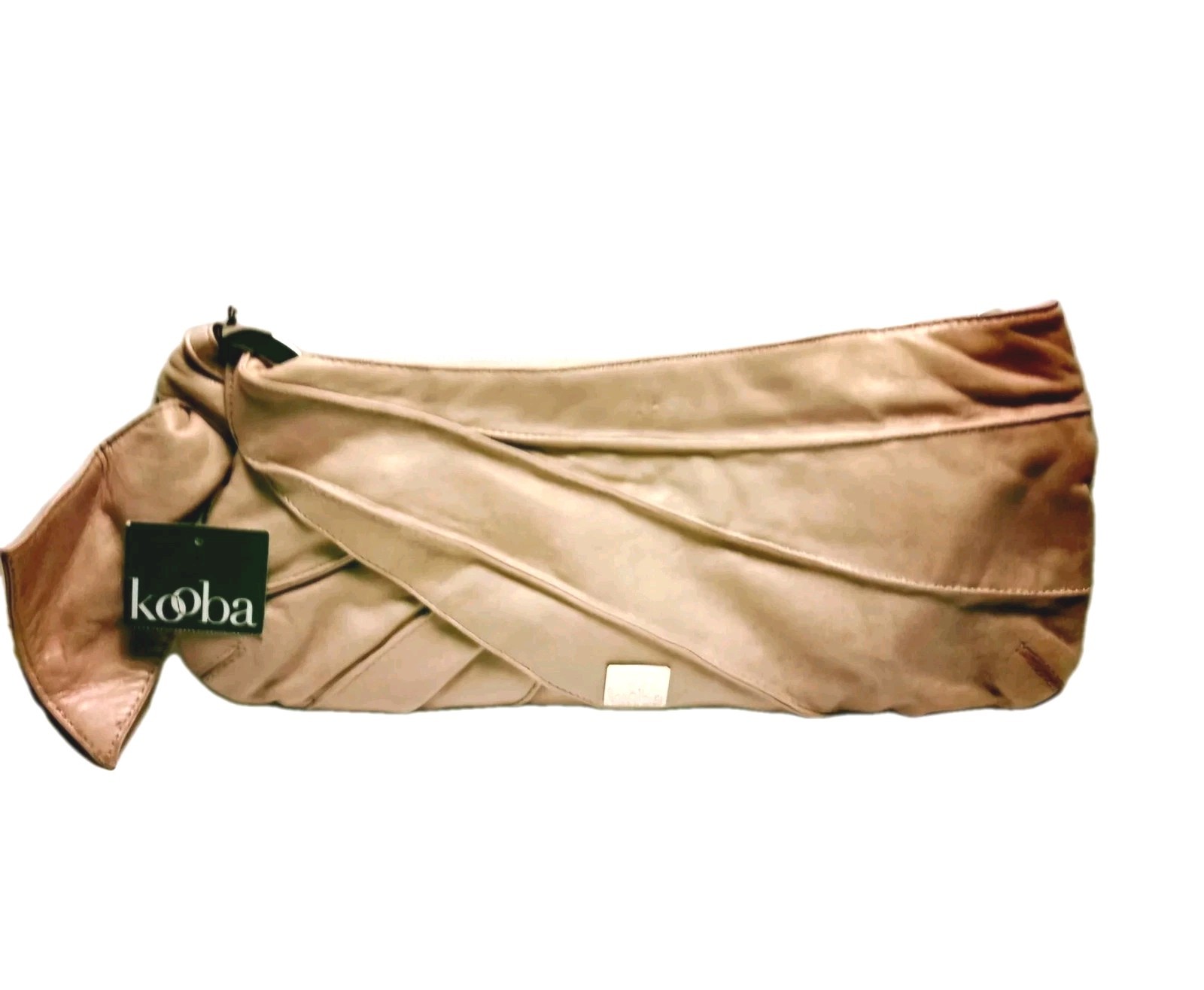 KOOBA Clutch 1980 Vintage Leather Bag Belgium Vintage Modern Sleek Womens 
