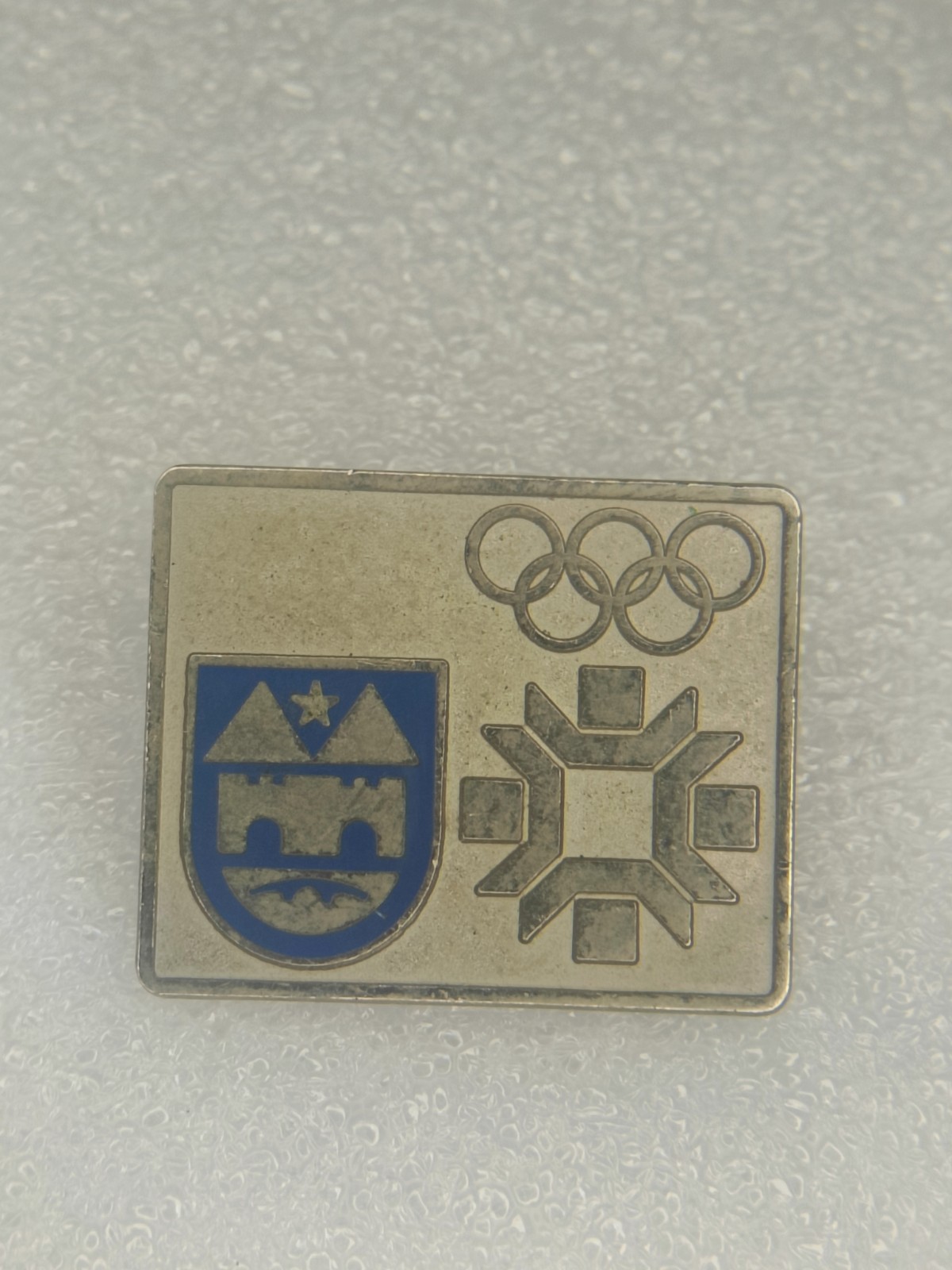Sarajevo 1984 Olympic Winter Games City Coat of Arms OZEHA Badge Yugoslavia Sarajevo 1984 Olympic Winter Games City Coat of Arms OZEHA Badge Yugoslavia