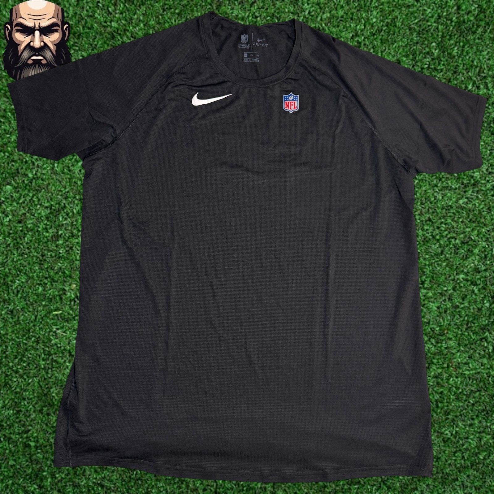 Nike Dri-Fit NFL Team Issued Black White CW6317-010 Men\'s Size 2XL Nike Dri-Fit NFL Team Issued Black White CW6317-010 Men\'s Size 2XL