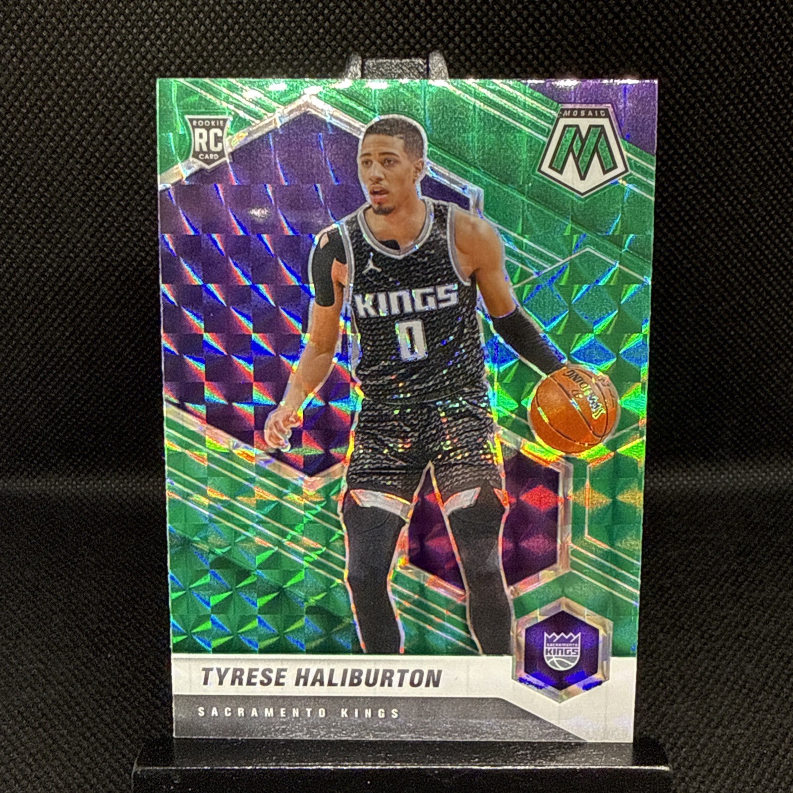 Panini Mosaic 2020-21 Tyrese Haliburton Rookie RC Green Prizm #204 Kings Panini Mosaic 2020-21 Tyrese Haliburton Rookie RC Green Prizm #204 Kings