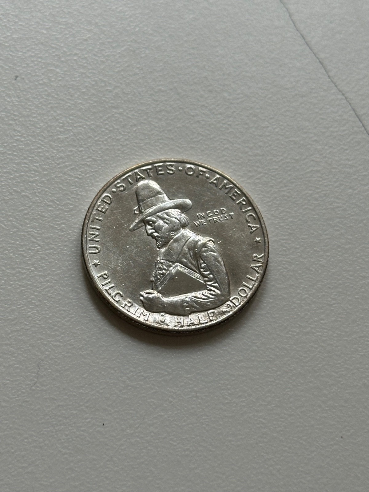 1920 Pilgrim Tercentenary Commemorative Half Dollar 50C Silver