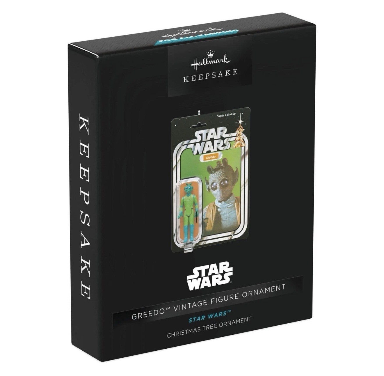 NYCC 2026 exclusive HALLMARK STAR WARS Vintage Greedo Figure on Card Ornament