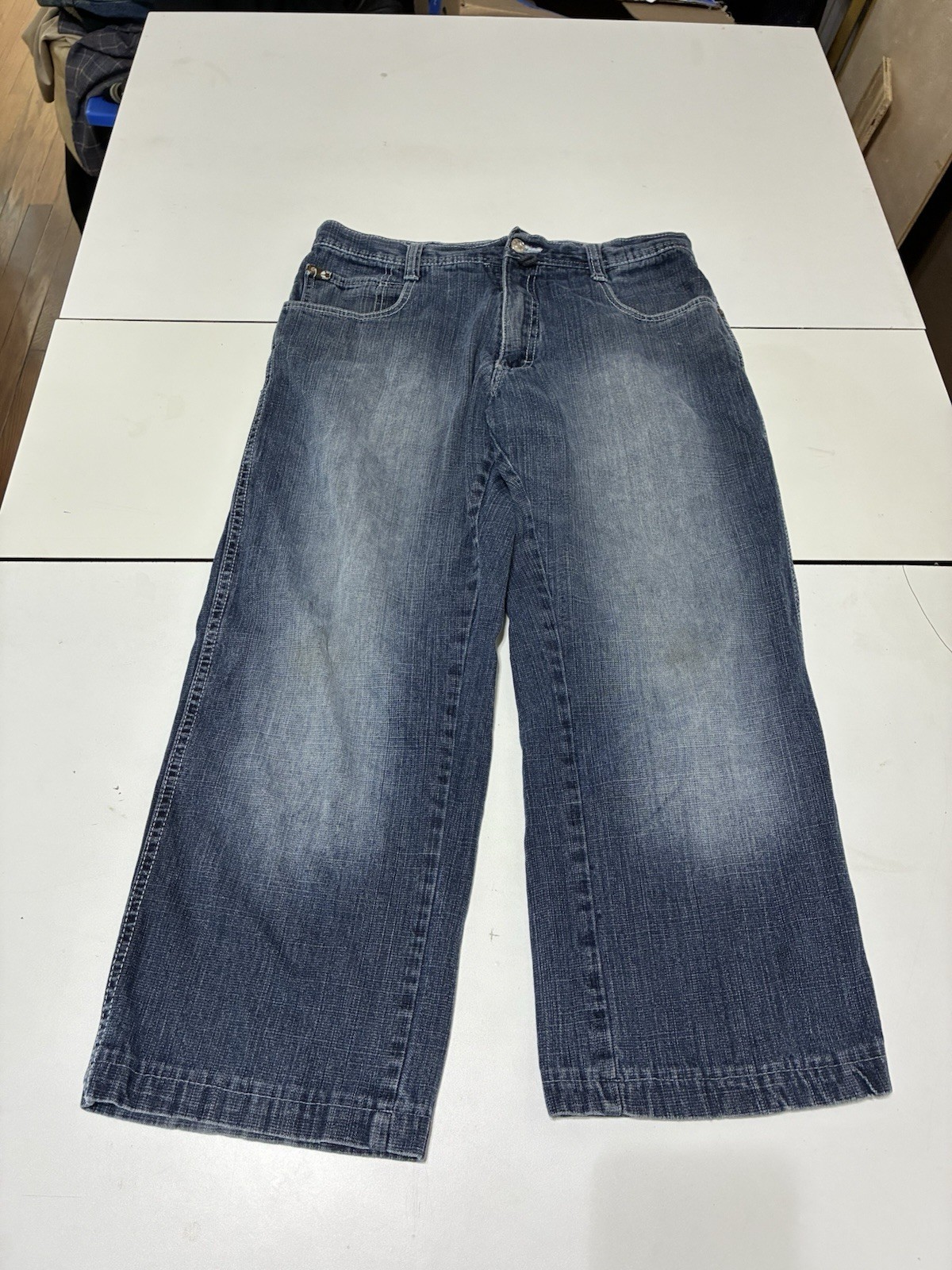 Vintage Southpole Jeans 32x24 Medium Wash Baggy Brown Tab Y2K Skater Denim