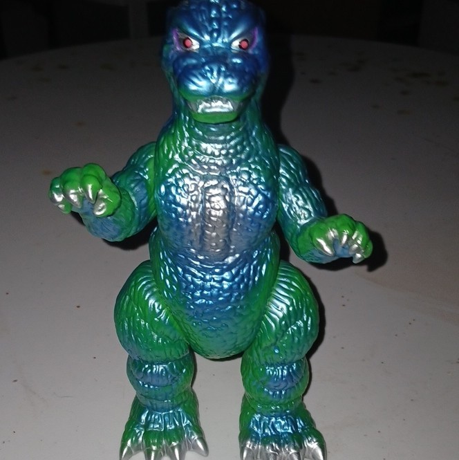 M1 Go Godzilla 89 Blue Green Silver Spines One Of By Artist ChibiJ M1 Go Godzilla 89 Blue Green Silver Spines One Of By Artist ChibiJ