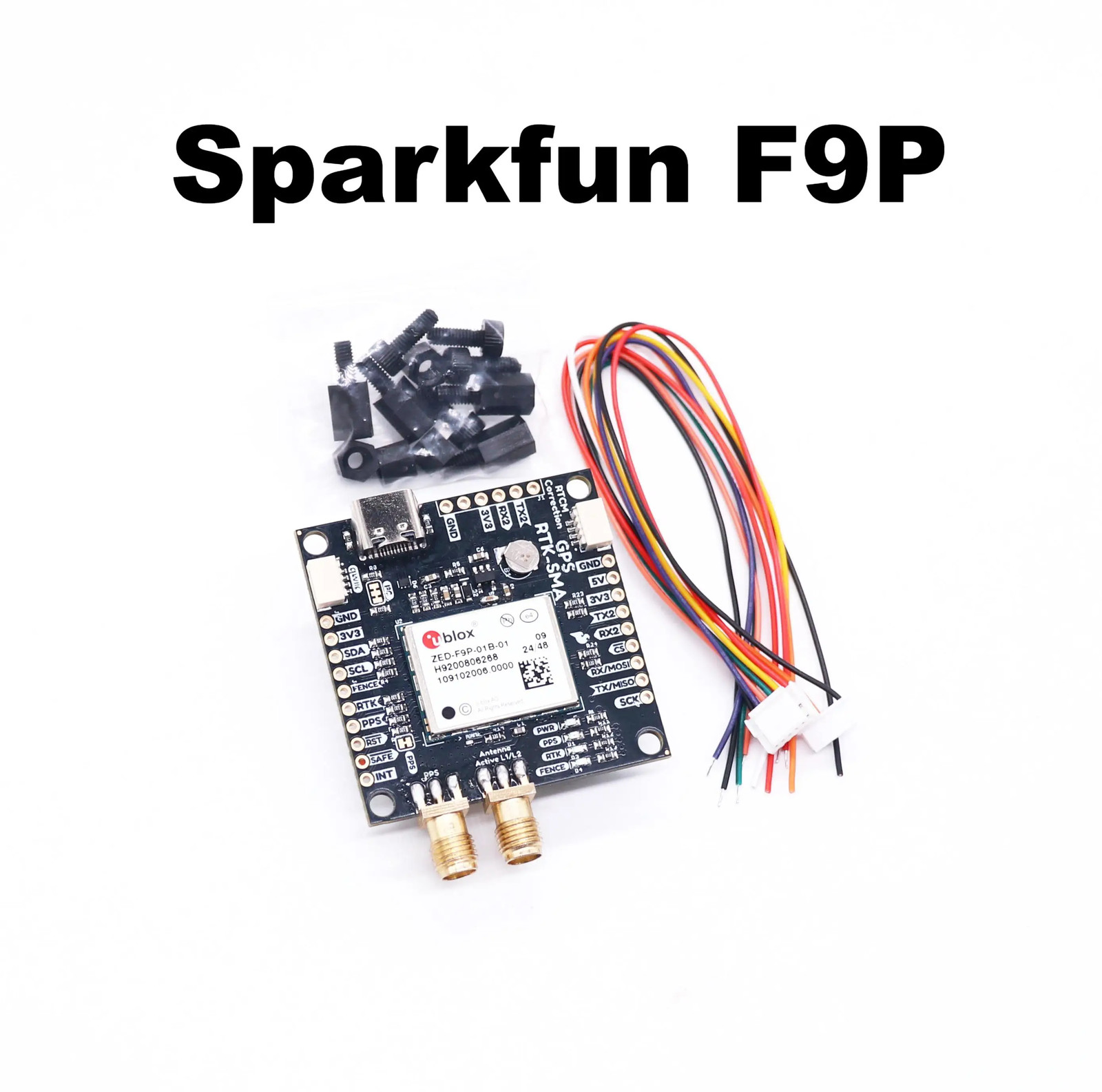 SparkFun GPS RTK2 Board ZED F9P Qwiic High-Precision UAV GNSS Series Ardupilot P