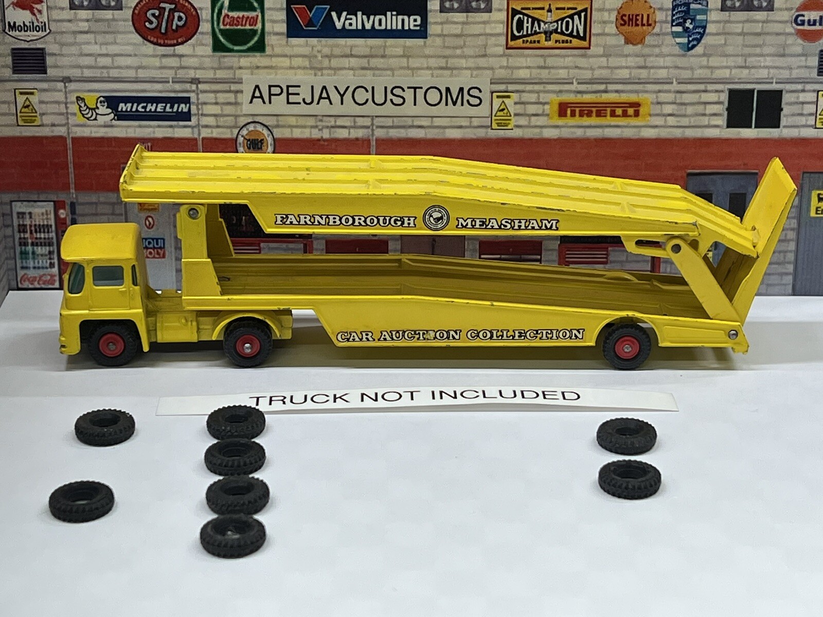 Matchbox K-8 Yellow King Size Guy Warrior Tractor  (TIRES ONLY)