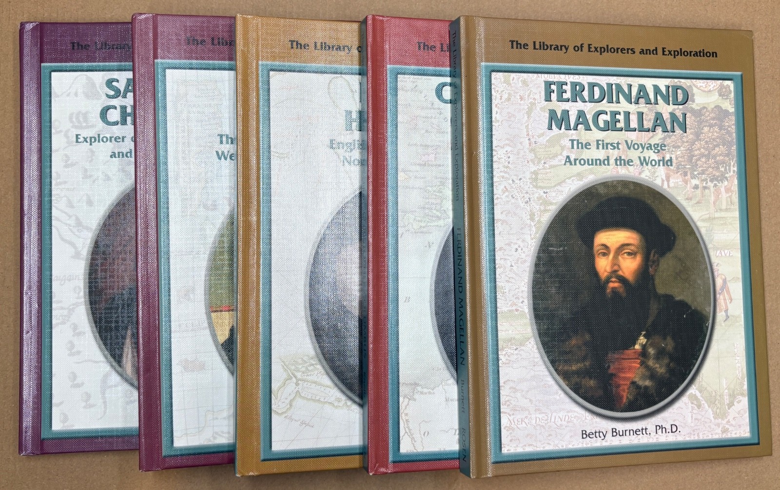 Library of Explorers and Exploration Five 5 Volume Book Lot Rosen Publishing