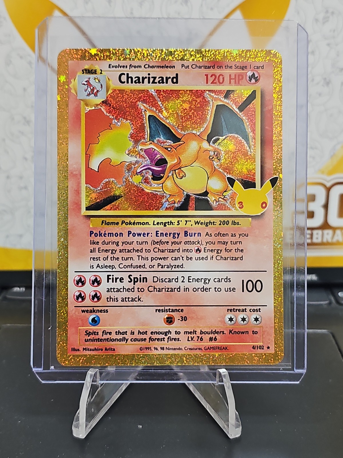 2026 Pokémon 30th Anniversary Charizard 4/102 - English NM/MINT 2026 Pokémon 30th Anniversary Charizard 4/102 - English NM/MINT