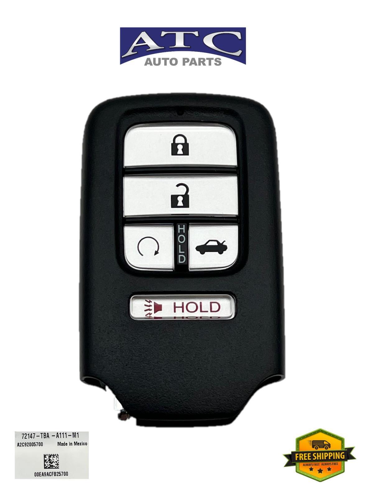 72147-TBA-A11 New Smart Keyless Entry Remote Fob for 2016-2017 Honda Civic LX
