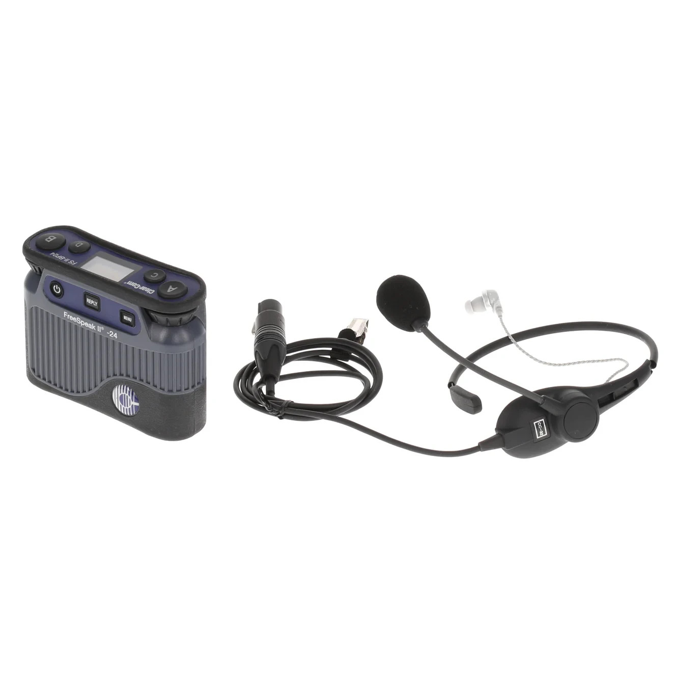 Clear-Com FSII-BP24-X4 FreeSpeak II Beltpack w/ CC-32 Headset & BAT60 Tested
