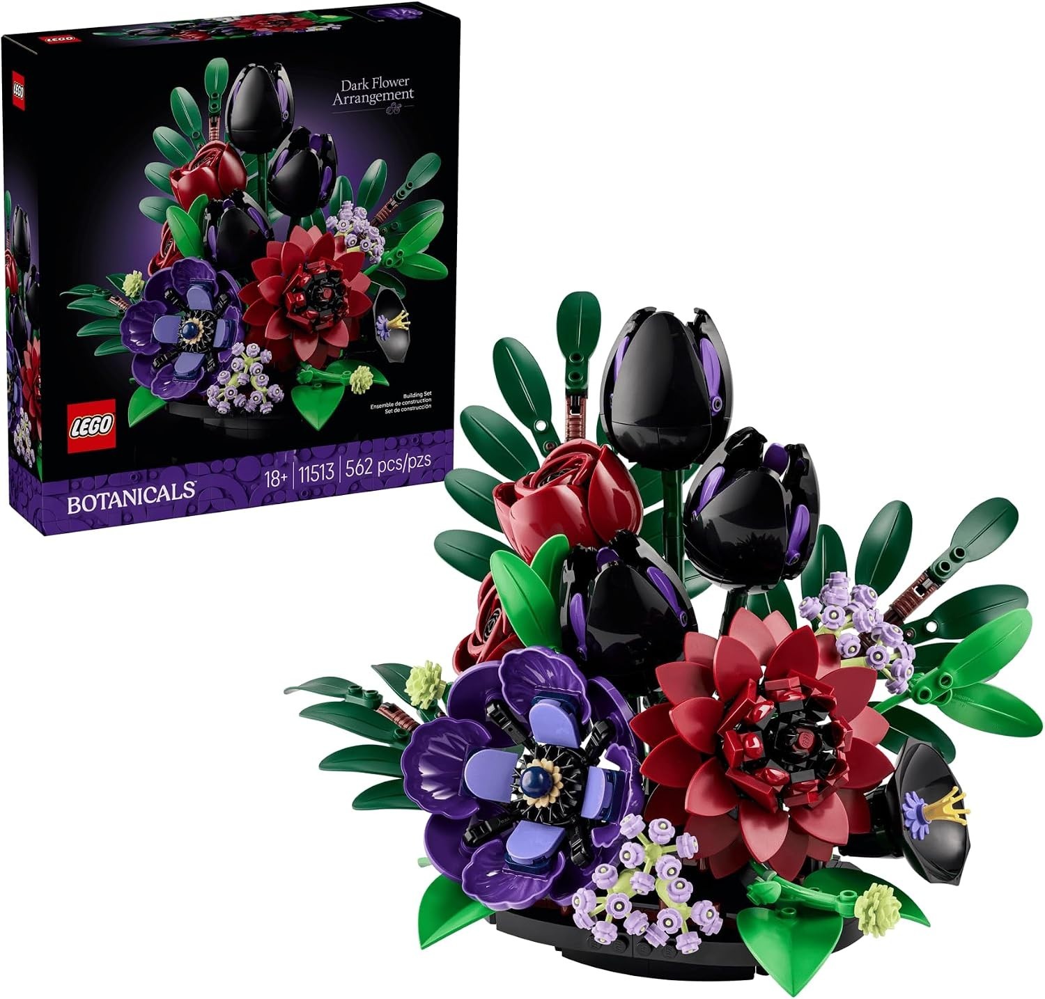 Lego Botanicals Dark Flower Arrangement 11513 Sealed Flowers NIB Lego Botanicals Dark Flower Arrangement 11513 Sealed Flowers NIB