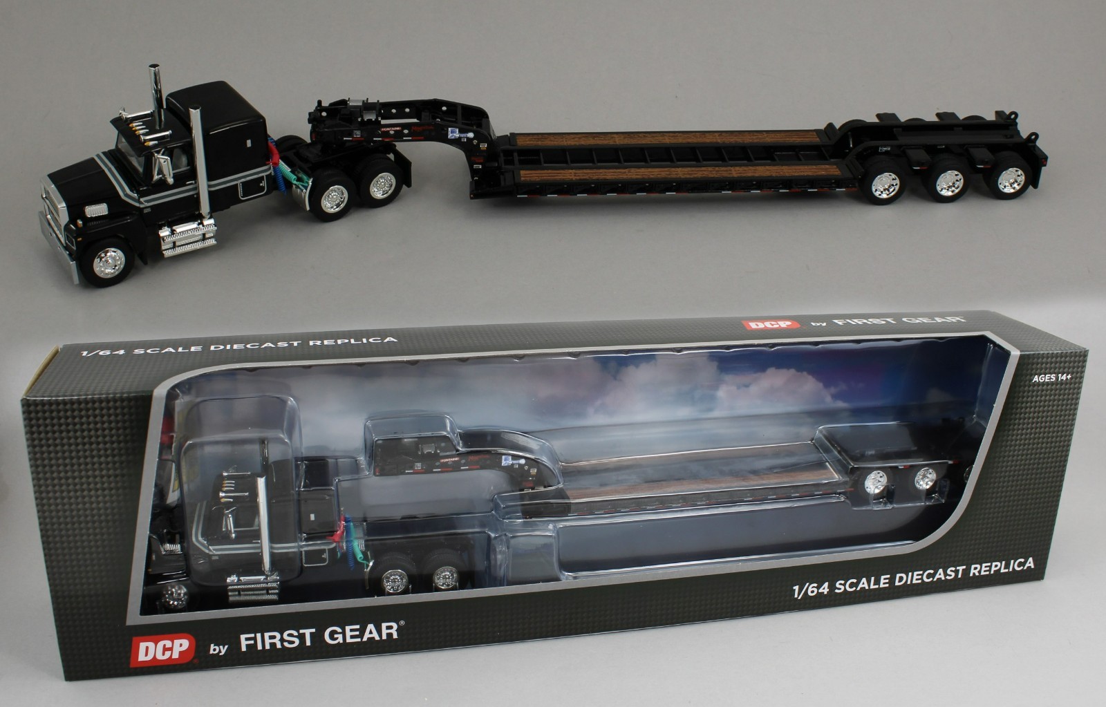 2025 DCP 1:64 *BLACK* FORD LTL 9000 60\