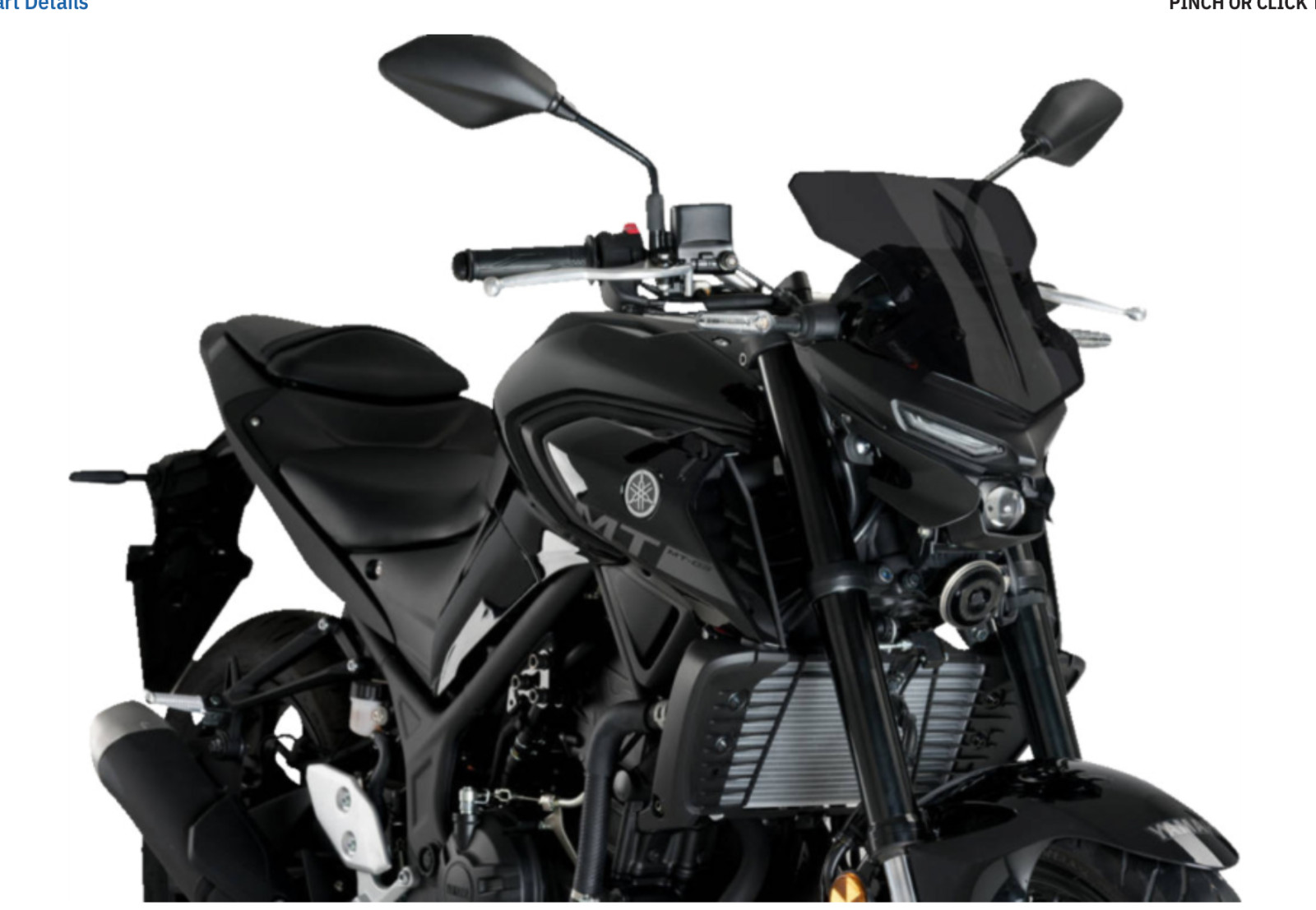 PUIG - 20285F - New Generation Sport Windscreen, Dark Smoke